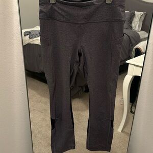 Lululemon - Cropped Leggings - Size 4 - Gray & Black